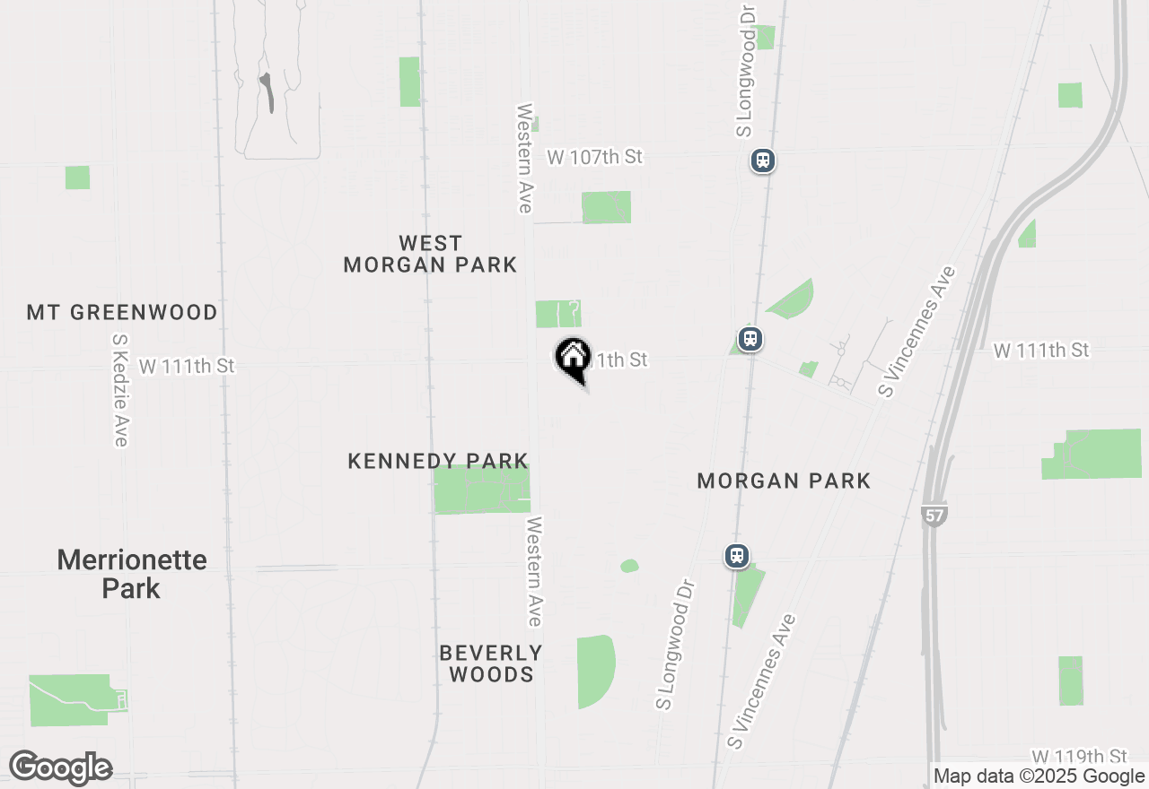 Map of 2307 W 111th Place, Chicago, IL 60643