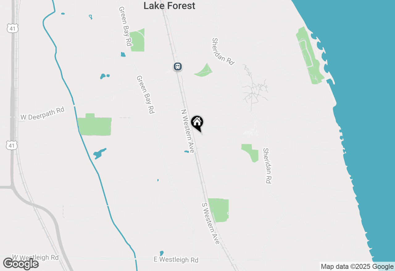 Map of 491 E Illinois Road, Lake Forest, IL 60045