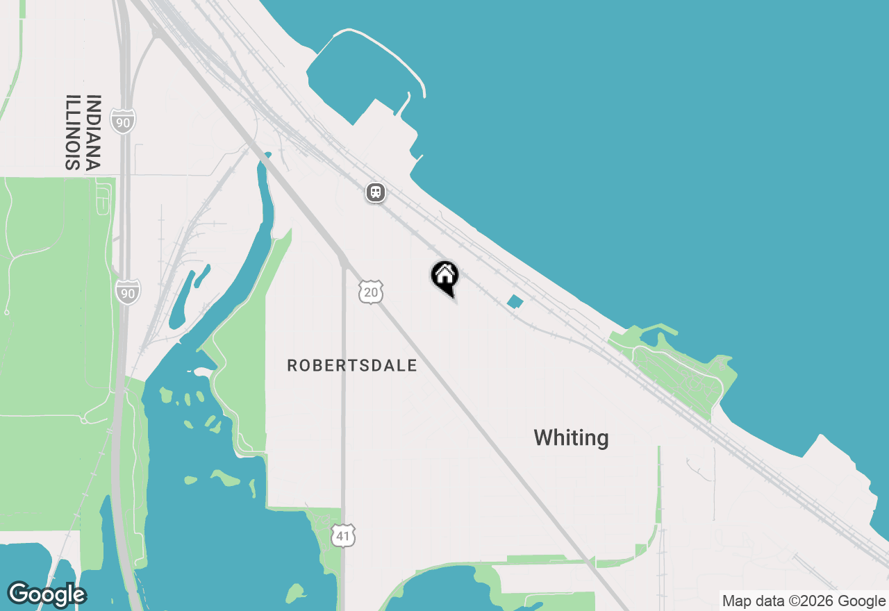 Map of 1519 Roberts Avenue, Whiting, IN 46394