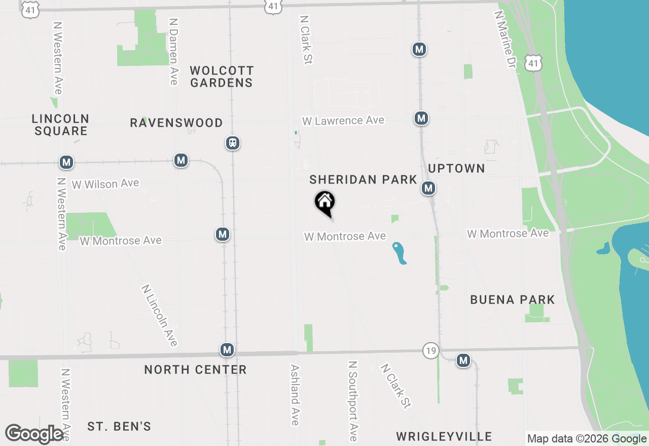 Map of 4420 N Clark Street #401, Chicago, IL 60640