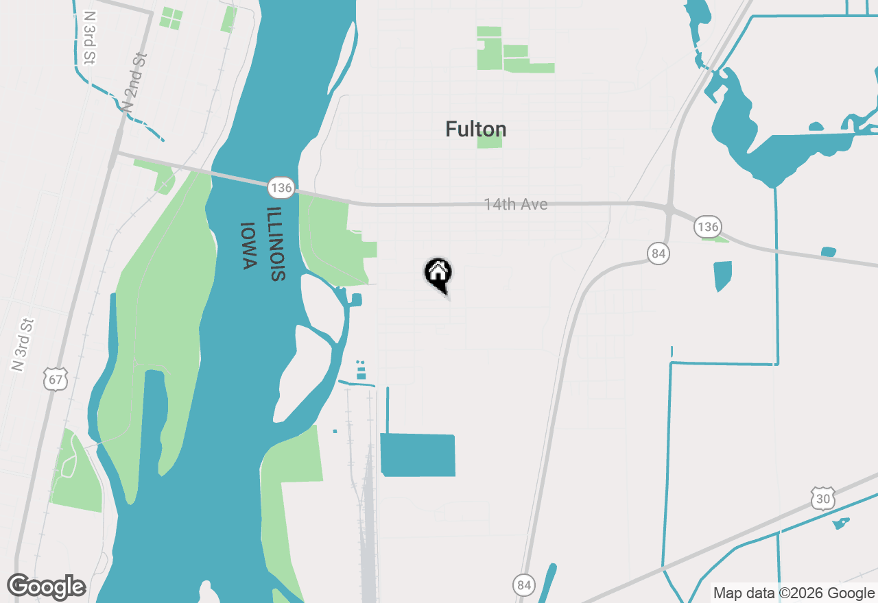 Map of 707 19th Avenue, Fulton, IL 61252