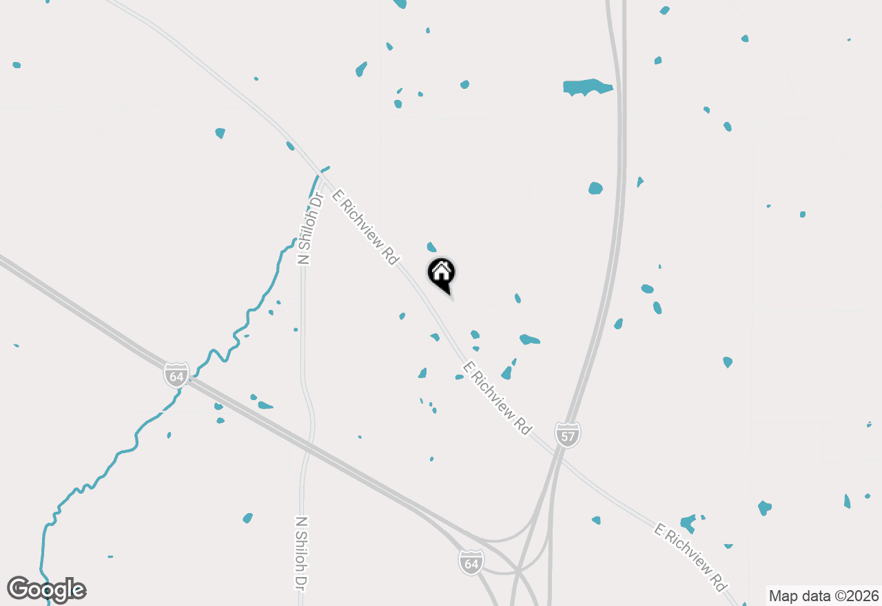 Map of 9758 E Richview Road, Mt Vernon, IL 62864