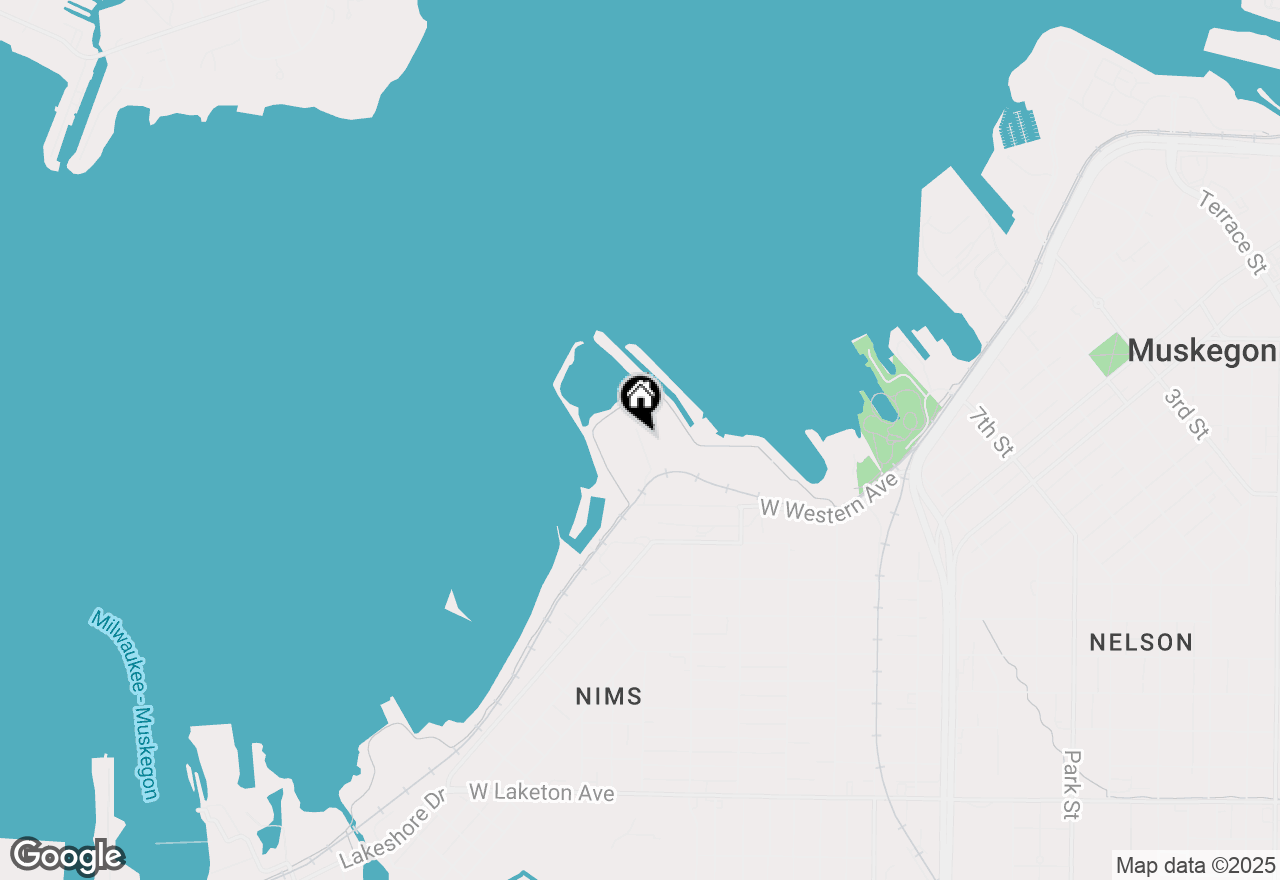 Map of 1204 W Western Avenue #A2, Muskegon, MI 49441