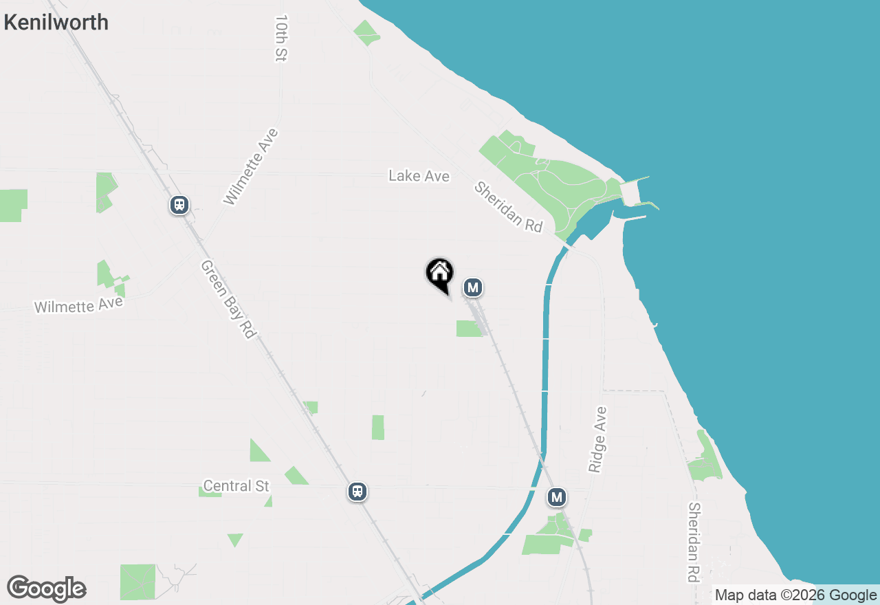 Map of 414 Laurel Avenue, Wilmette, IL 60091