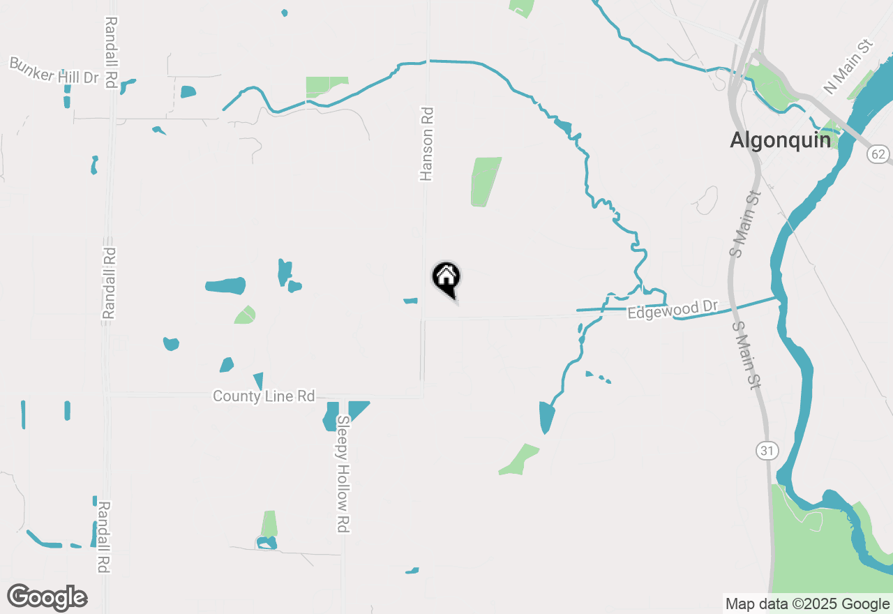 Map of 1405 Surrey Lane, Algonquin, IL 60102