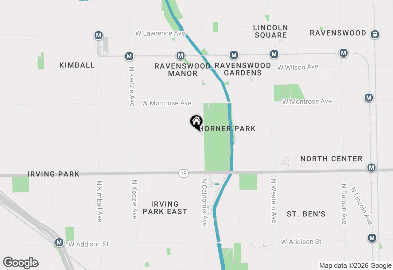 Map of (Address confidential), Chicago, Illinois 60618