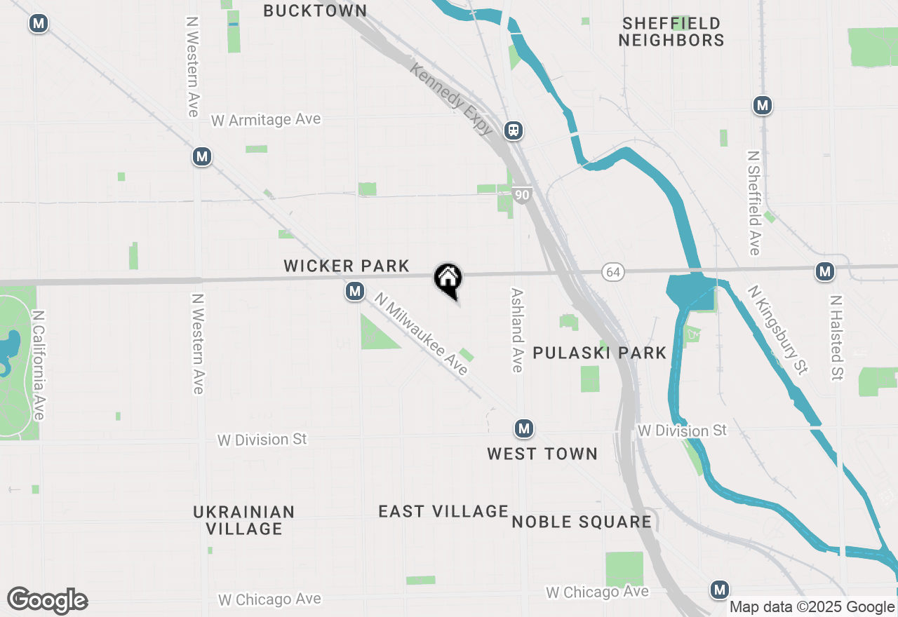 Map of 1757 W Lemoyne Street #1E, Chicago, IL 60622