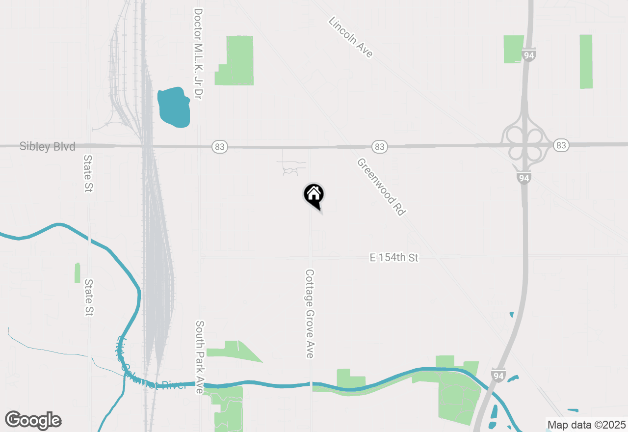 Map of 15223 Cottage Grove Avenue, Dolton, IL 60419