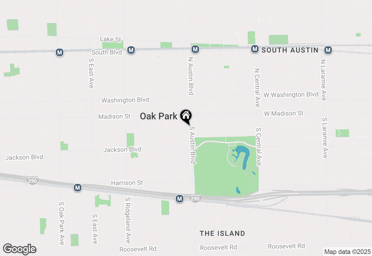 Map of 538 S Humphrey Avenue, Oak Park, IL 60304