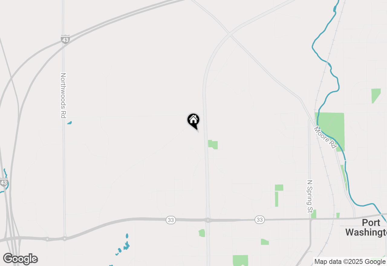 Map of 3271 Bay Hill Rd, Port Washington, WI 53074