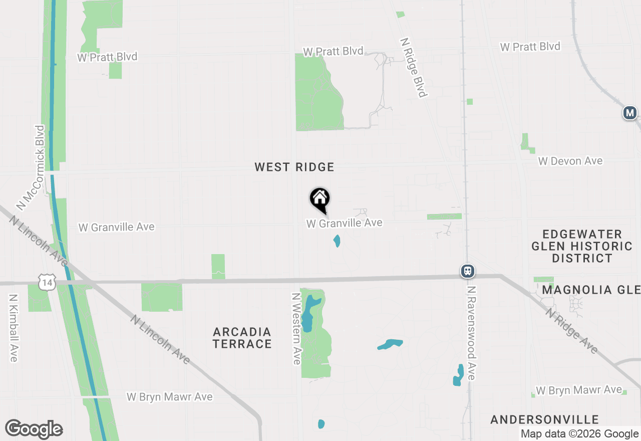 Map of 2300 W Granville Avenue #G, Chicago, IL 60659