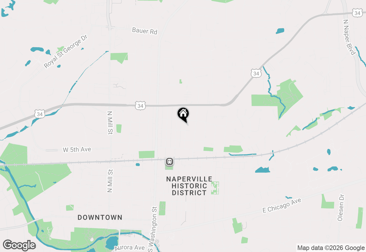 Map of 715-717 N Brainard Street, Naperville, IL 60563