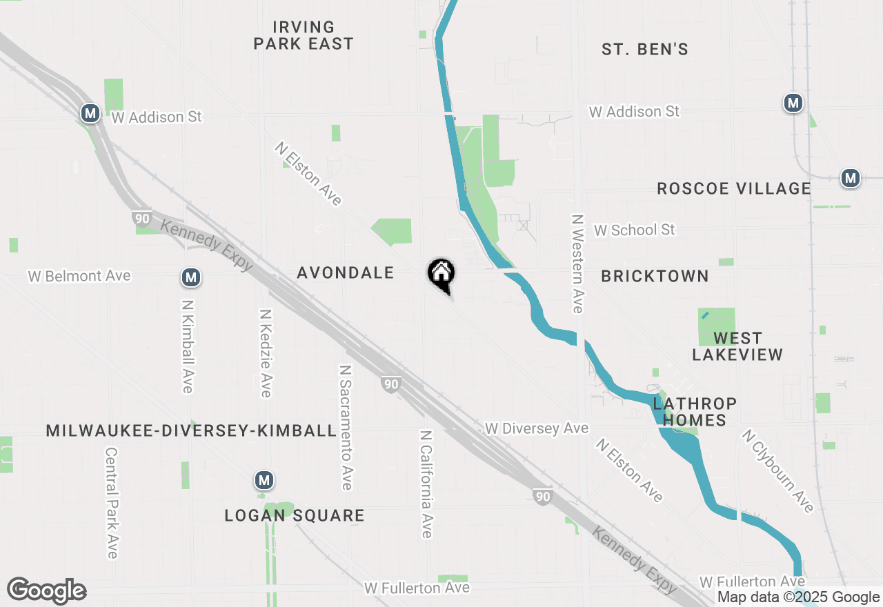 Map of 3136 N Elston Avenue #3, Chicago, IL 60618