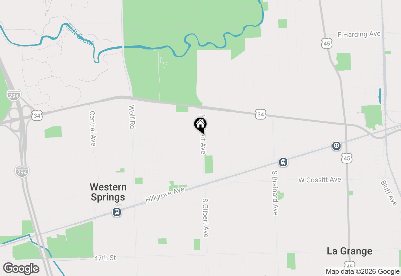 Map of 4036 Gilbert Avenue, Western Springs, IL 60558