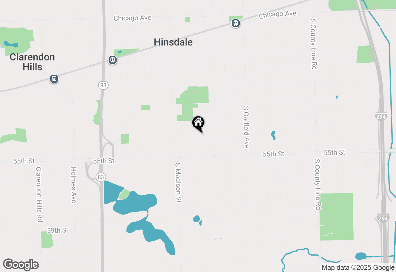 Map of 233 W 9th Street, Hinsdale, IL 60521