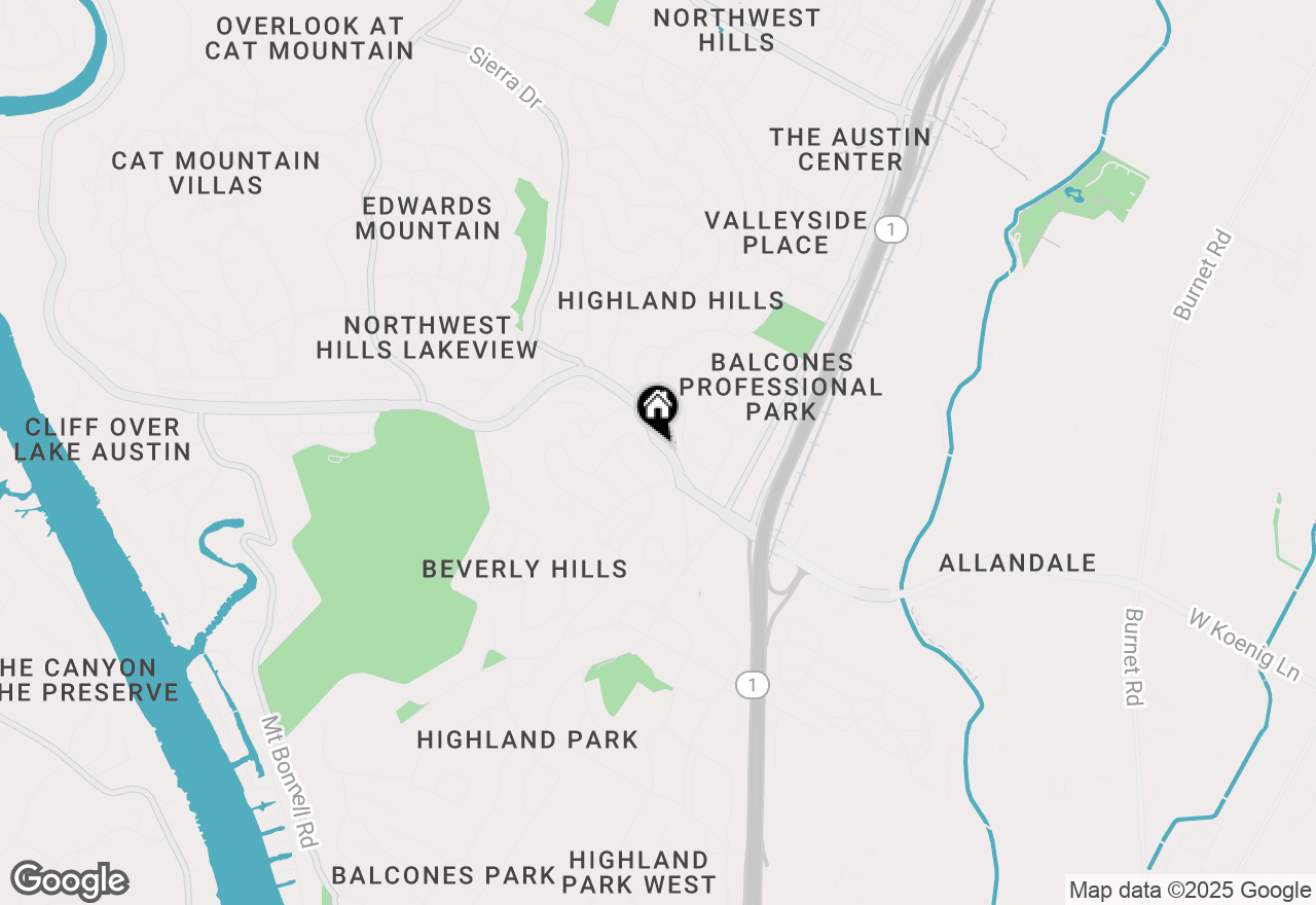 Map of 3508 Lakeland Dr, Austin, TX 78731