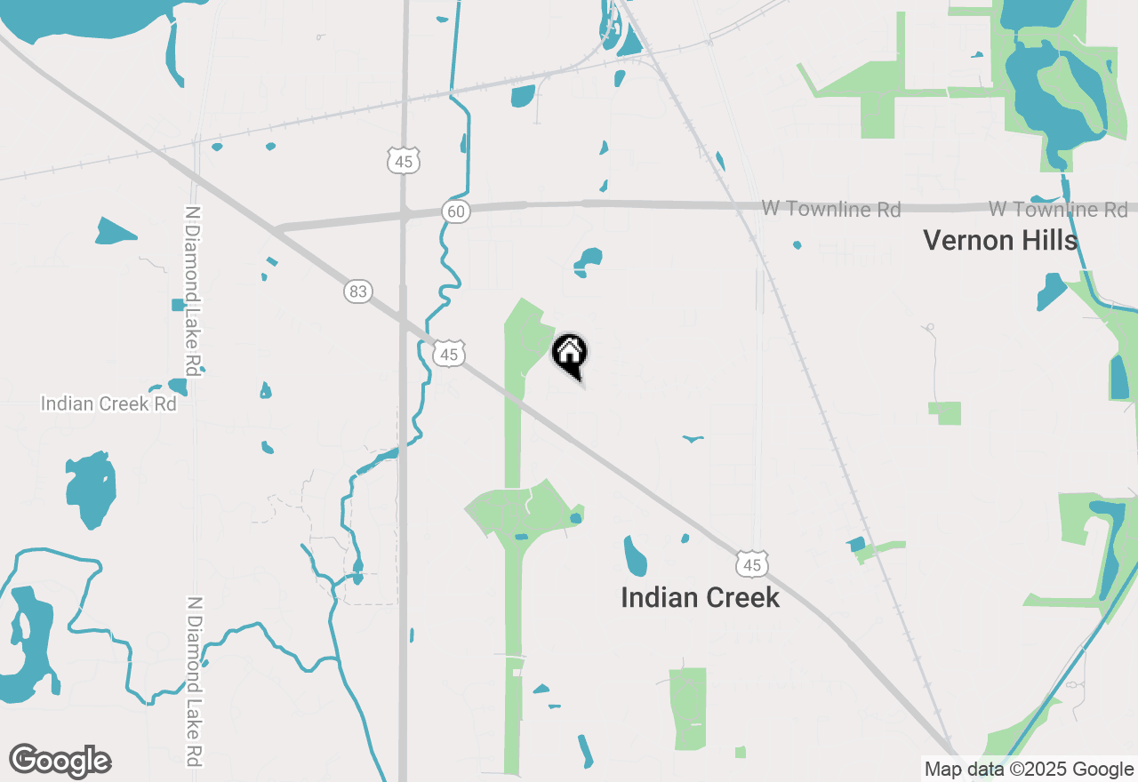 Map of 886 Ann Arbor Lane, Vernon Hills, IL 60061