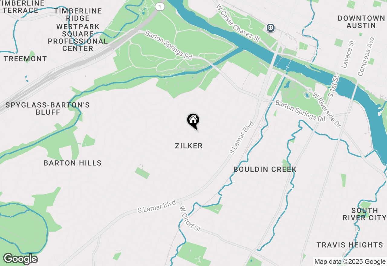 Map of 1208 + 1206 Garner Ave, Austin, TX 78704