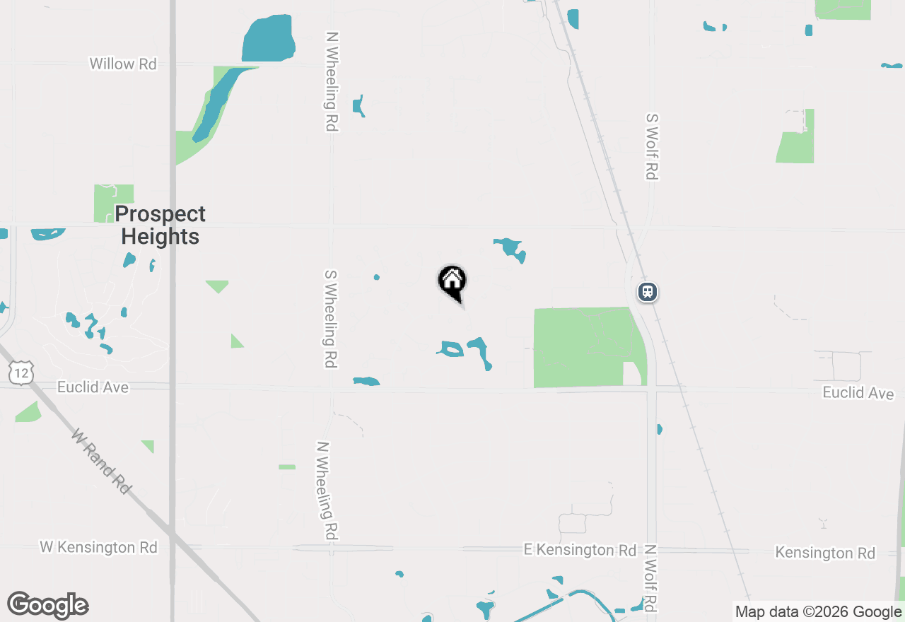 Map of 216 Country Club Drive, Prospect Heights, IL 60070