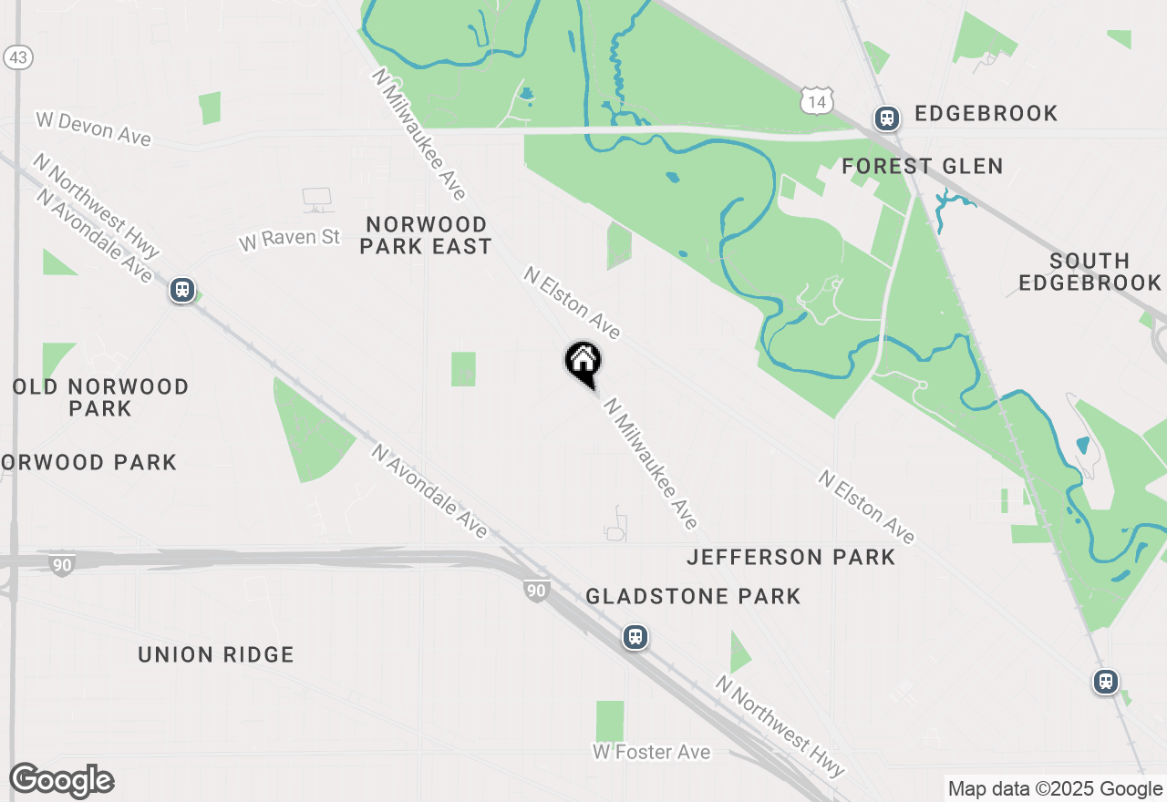 Map of 5877 N Medina Avenue, Chicago, IL 60646