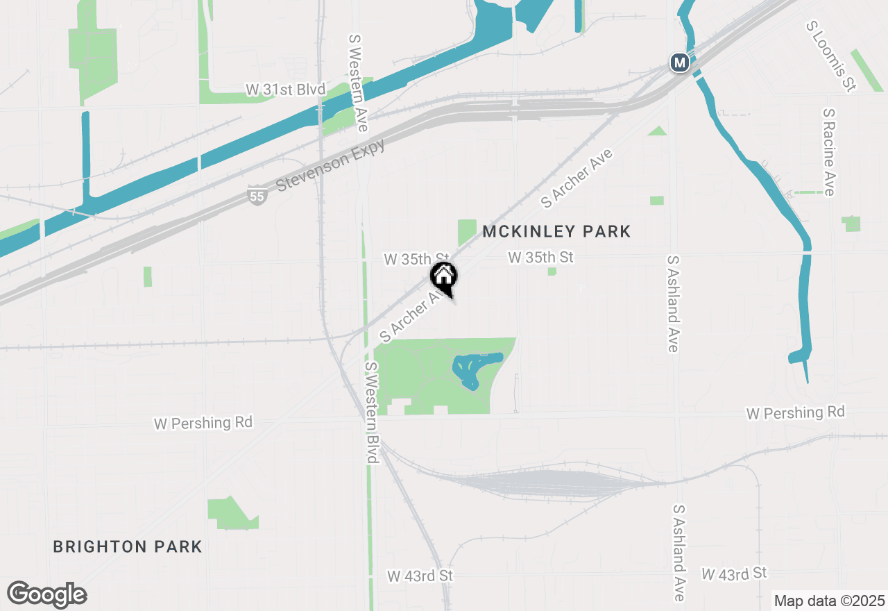 Map of 3609 S Leavitt Street, Chicago, IL 60609