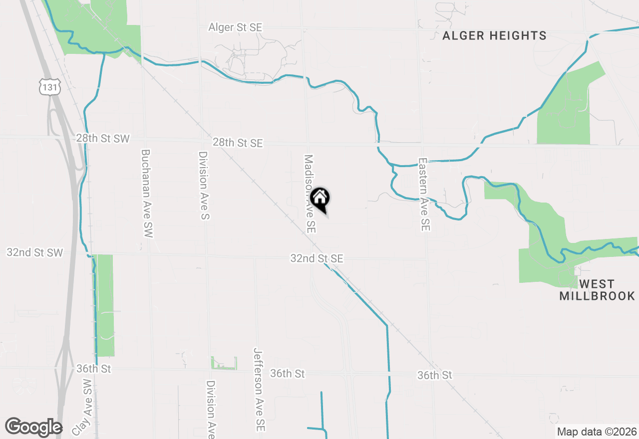 Map of 421 Van Allen Street Se, Grand Rapids, MI 49548