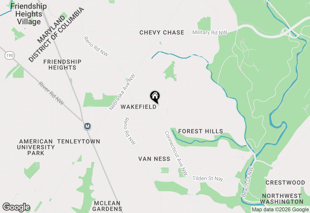 Map of 4707 Connecticut Avenue Nw #313, Washington, DC 20008