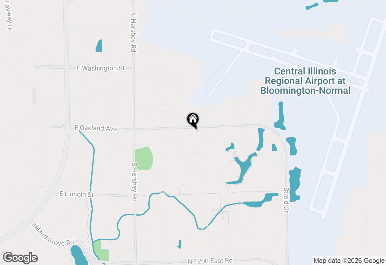 Map of 404 Chelsea Drive, Bloomington, IL 61704