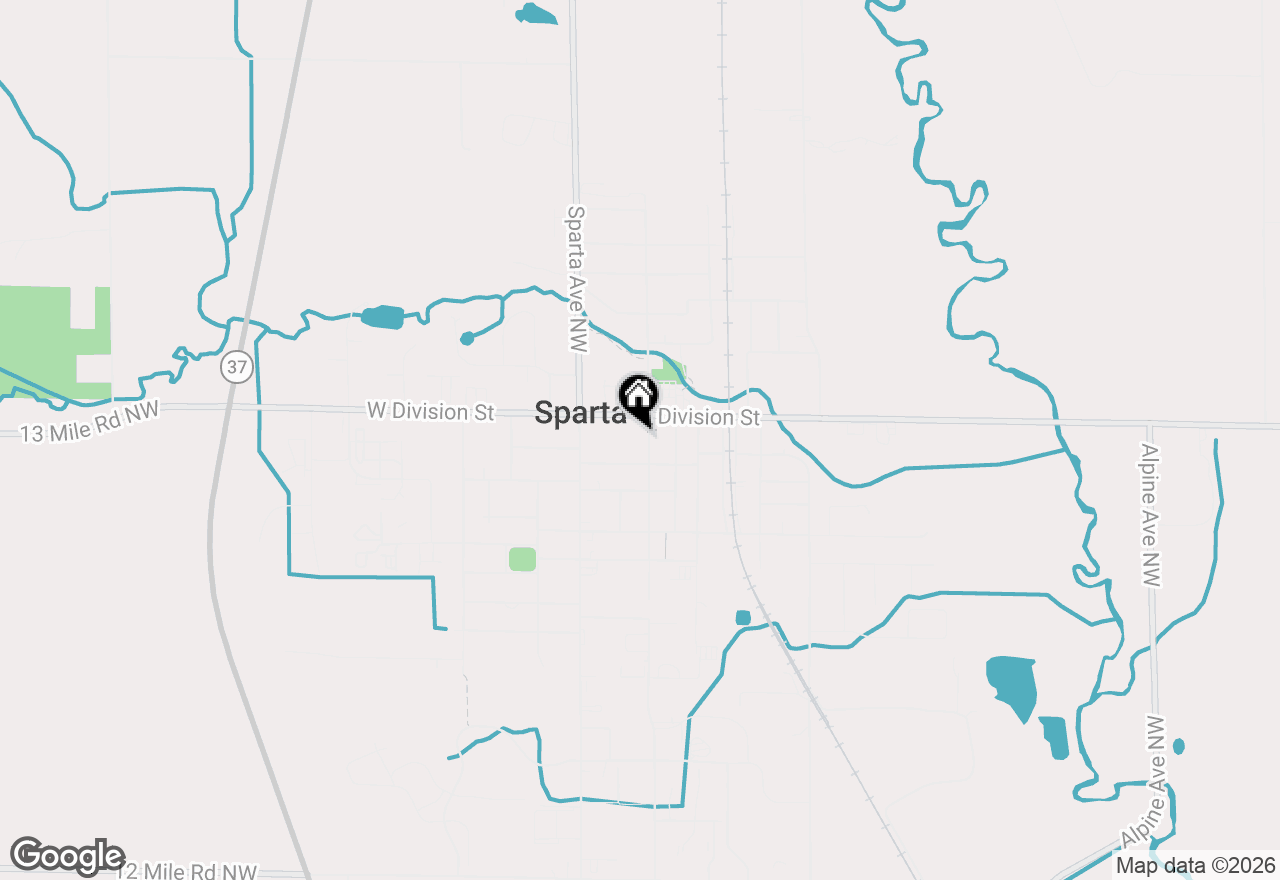 Map of 27 S Union Street, Sparta, MI 49345