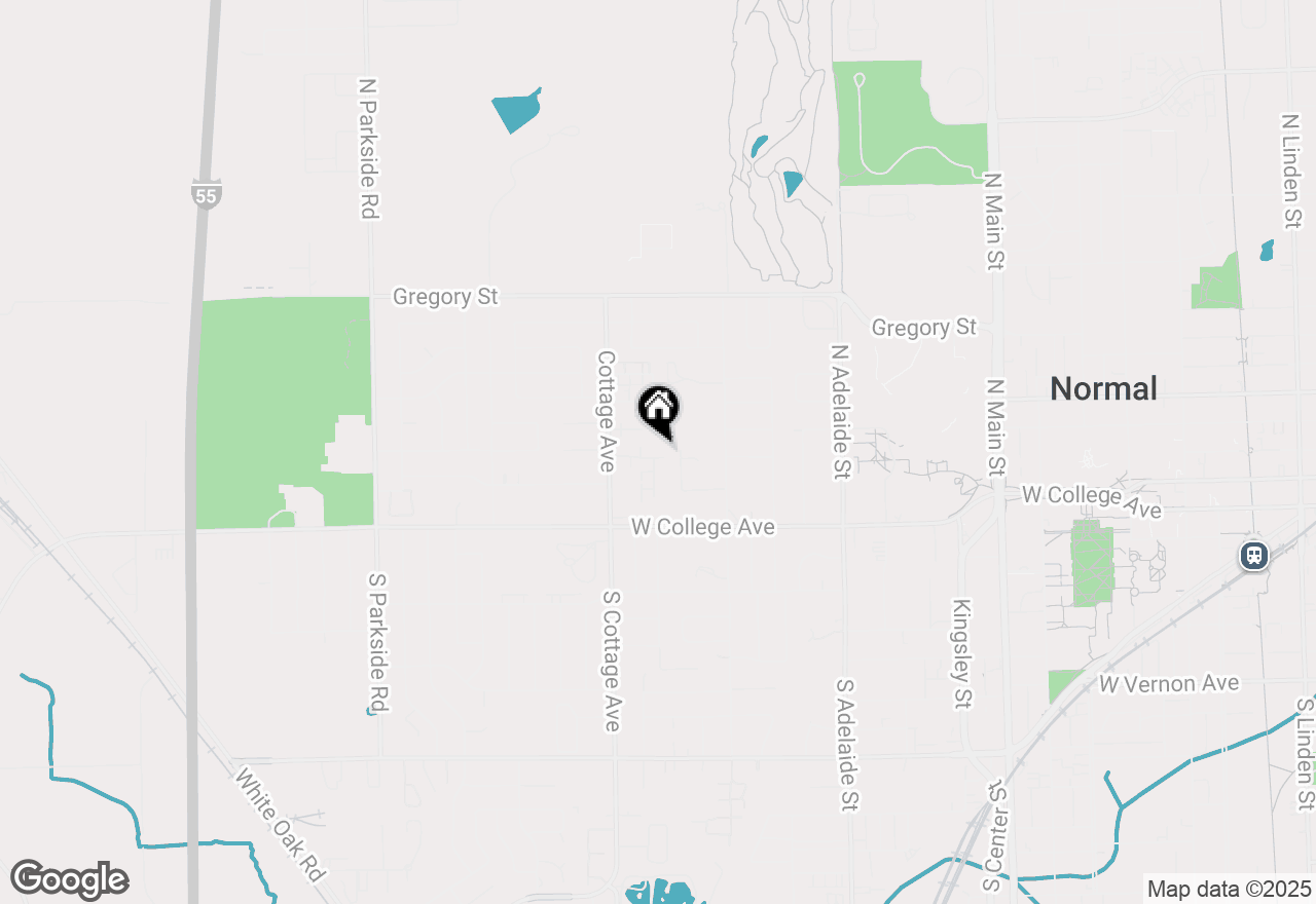 Map of 1508 Woods Avenue, Normal, IL 61761