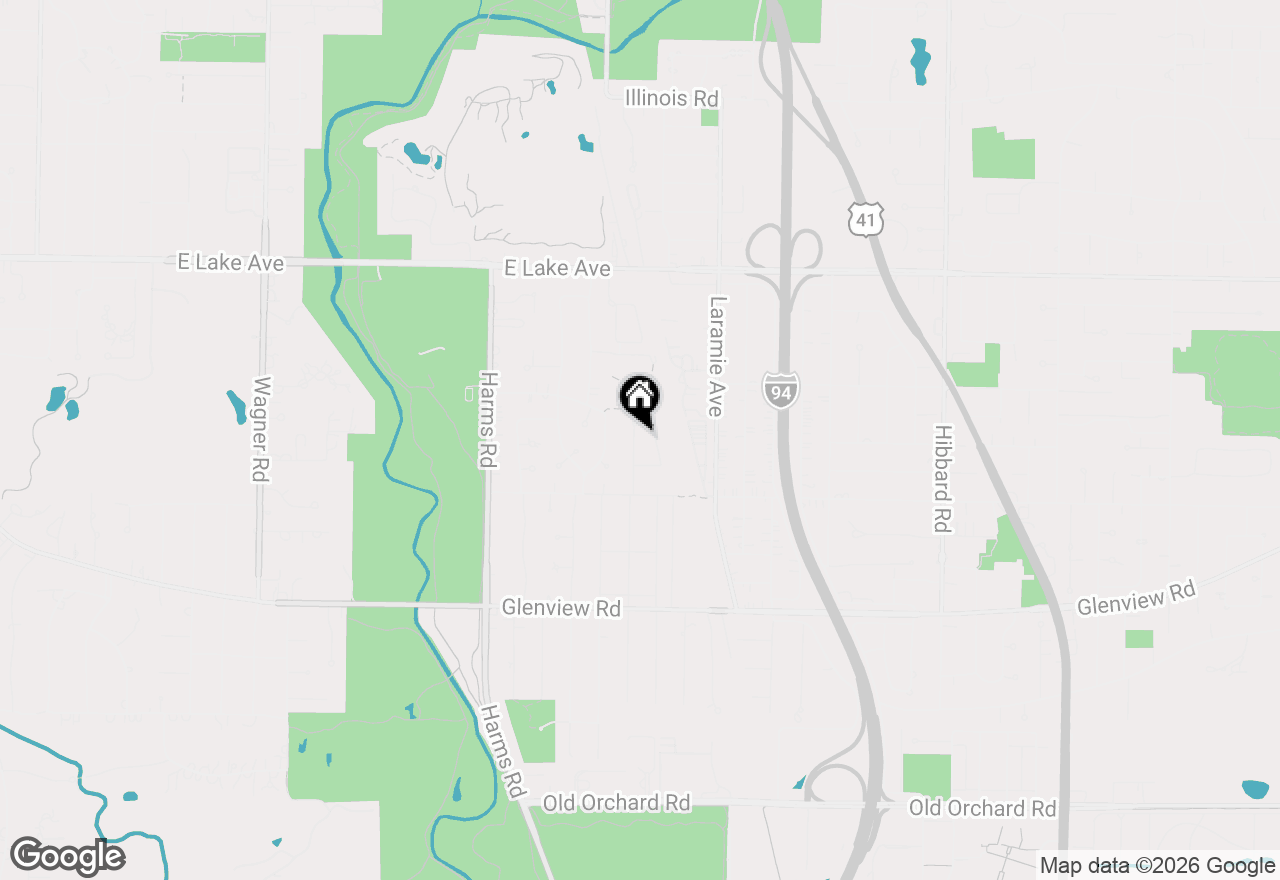 Map of 1031 Indian Road, Glenview, IL 60025