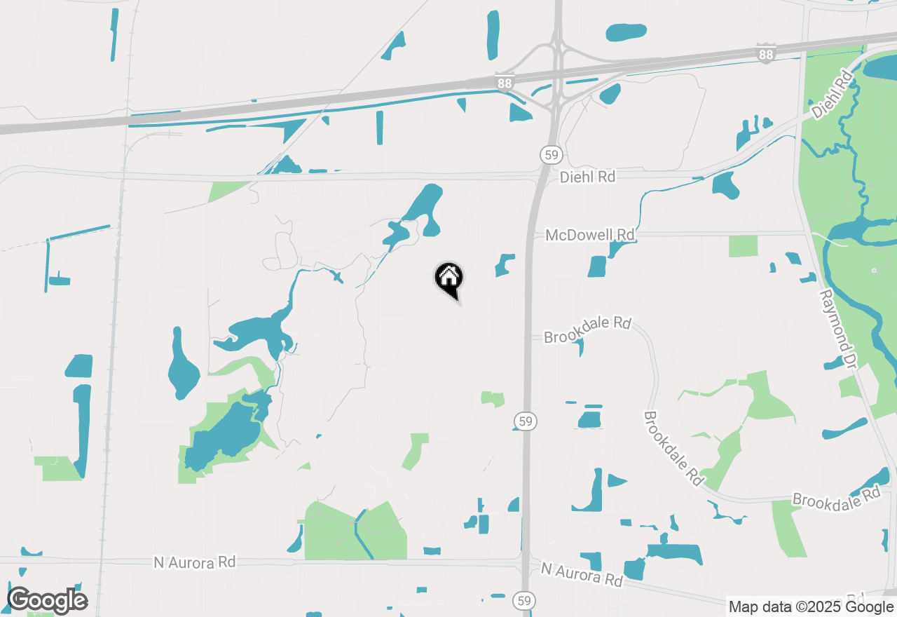 Map of 30W206 Claymore Lane, Naperville, IL 60563