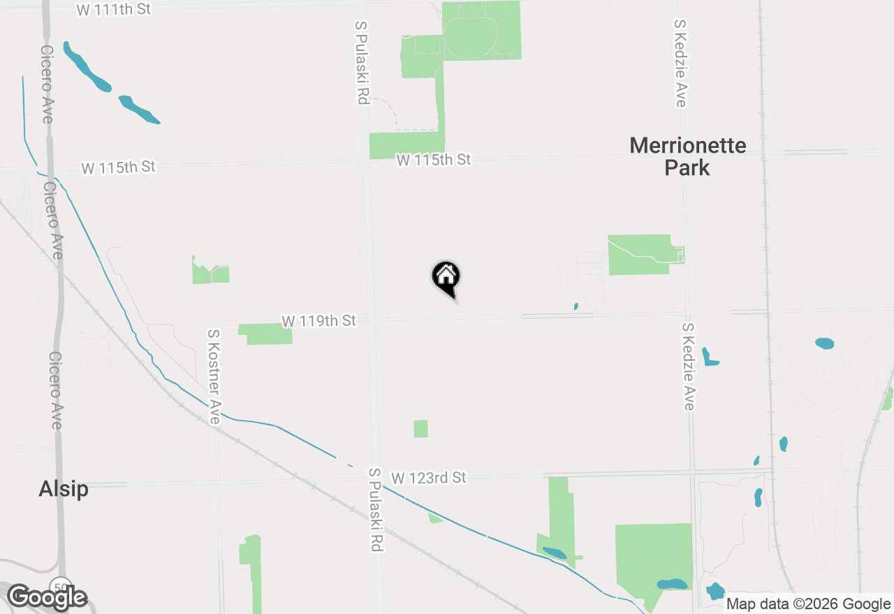 Map of 11840 S Hamlin Avenue, Alsip, IL 60803