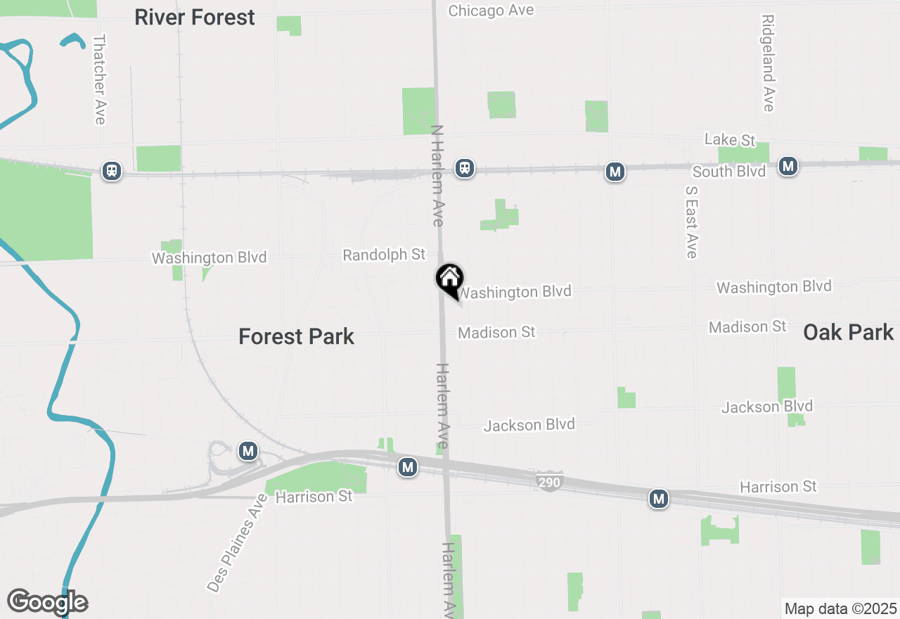 Map of 415 S Maple Avenue #202, Oak Park, IL 60302