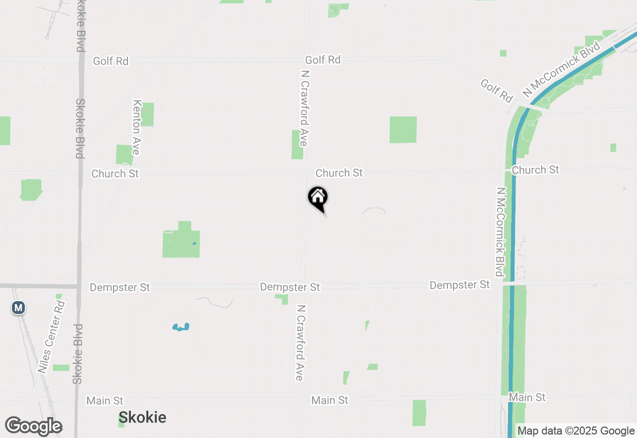 Map of 9017 Pottawattami Drive, Skokie, IL 60076