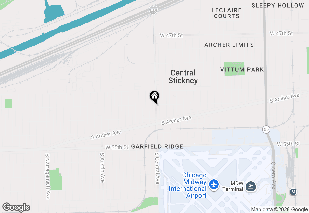 Map of 5202 S Central Avenue, Chicago, IL 60638