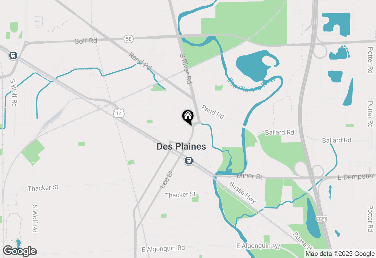 Map of 1509 Brown Street #11E, Des Plaines, IL 60016