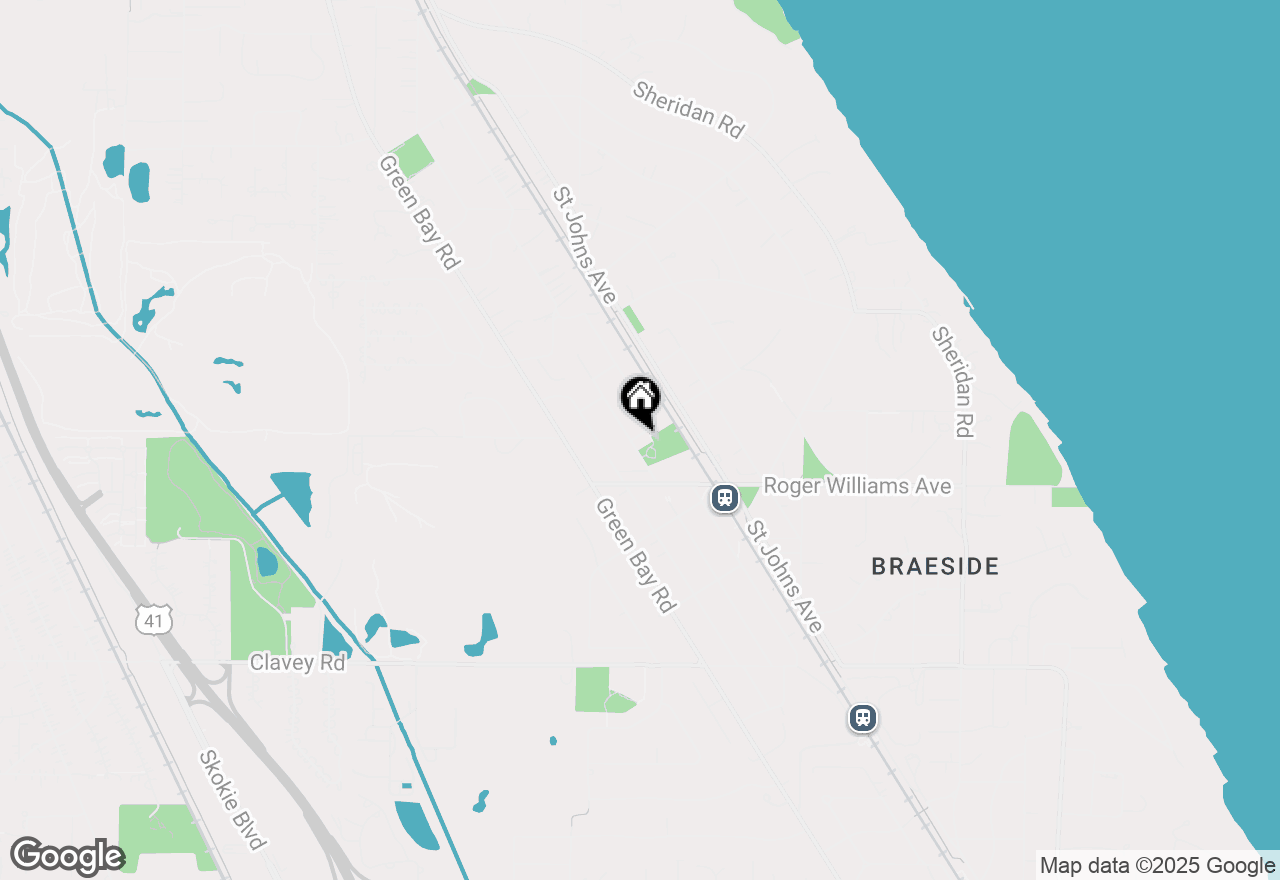 Map of 566 Bellevue Place, Highland Park, IL 60035