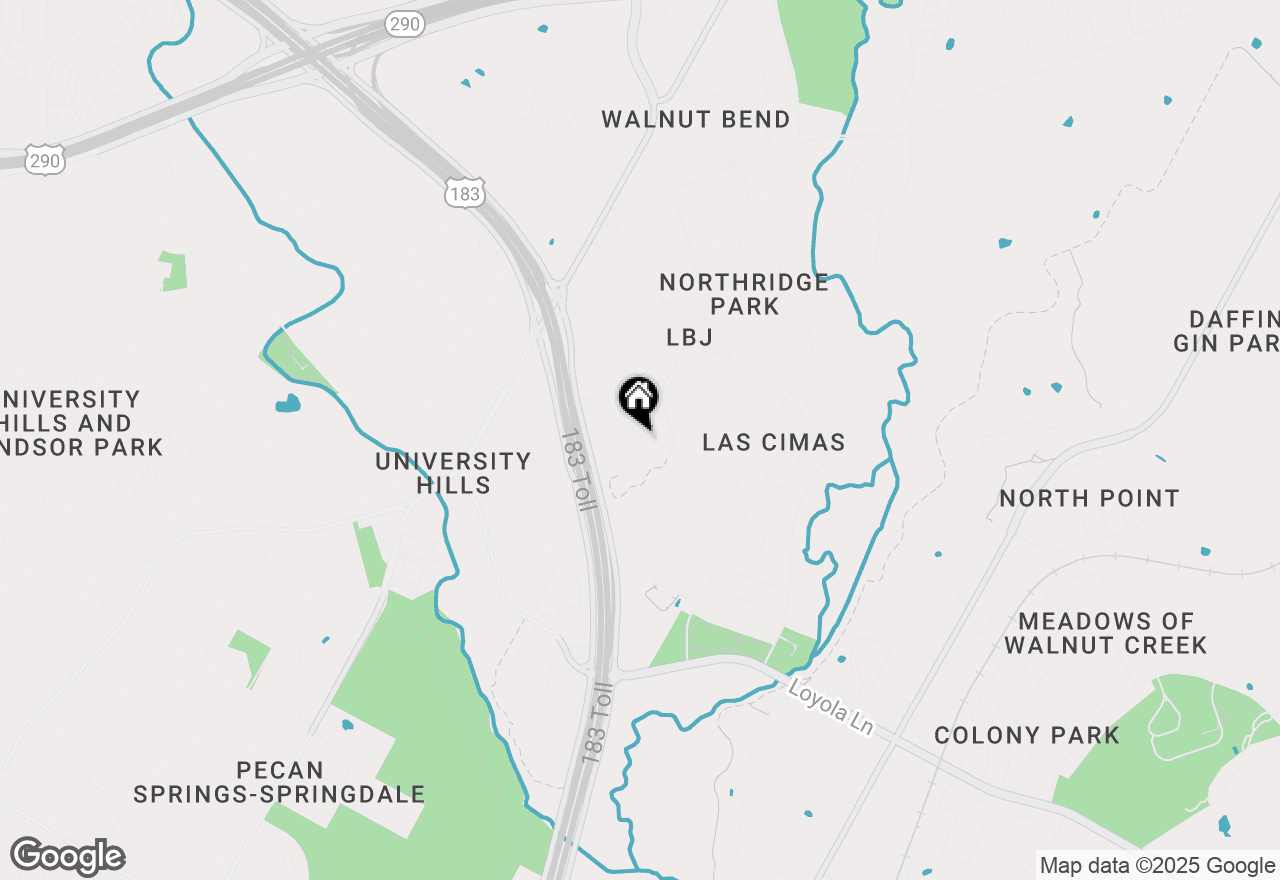 Map of 5205 Purple Sage Dr #B, Austin, TX 78724