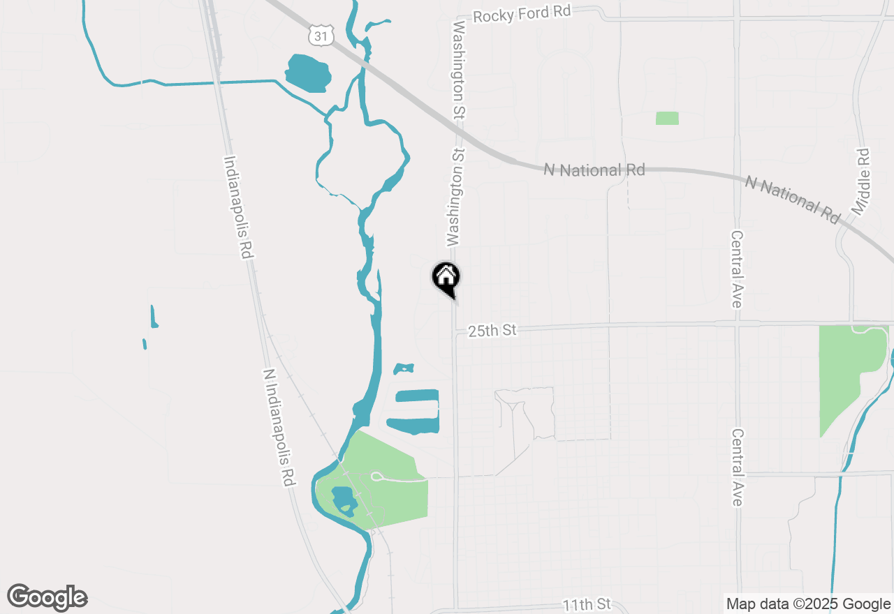 Map of 2608 Washington Street, Columbus, IN 47201