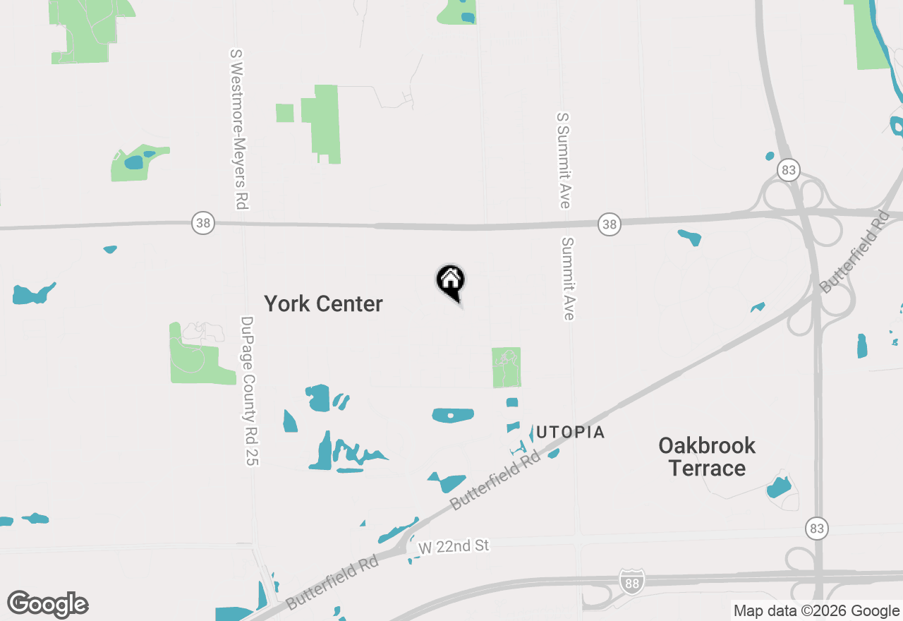 Map of 18W085 14th Street, Villa Park, IL 60181