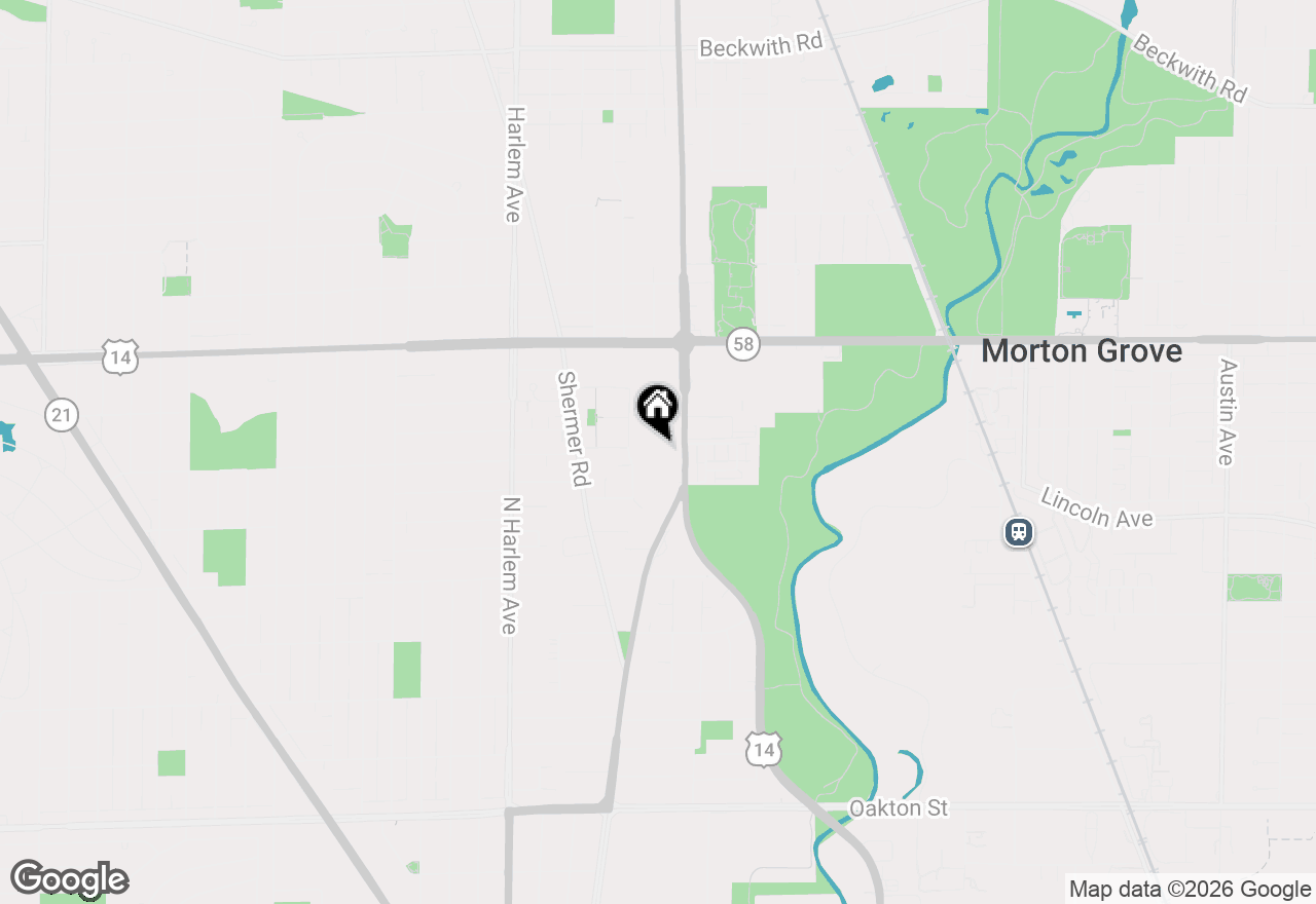 Map of (Address confidential), Morton Grove, Illinois 60053