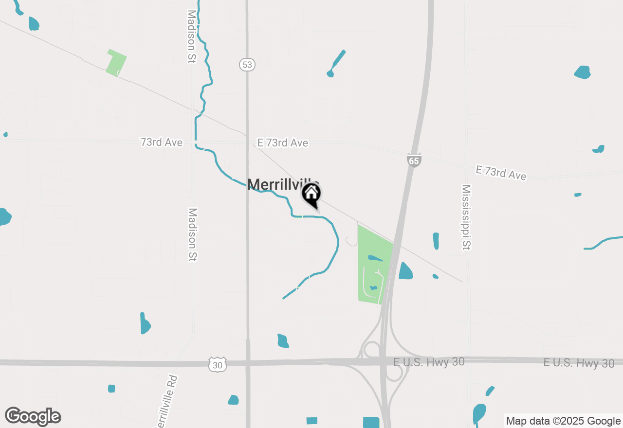 Map of 54 Indian Trail, Merrillville, IN 46410