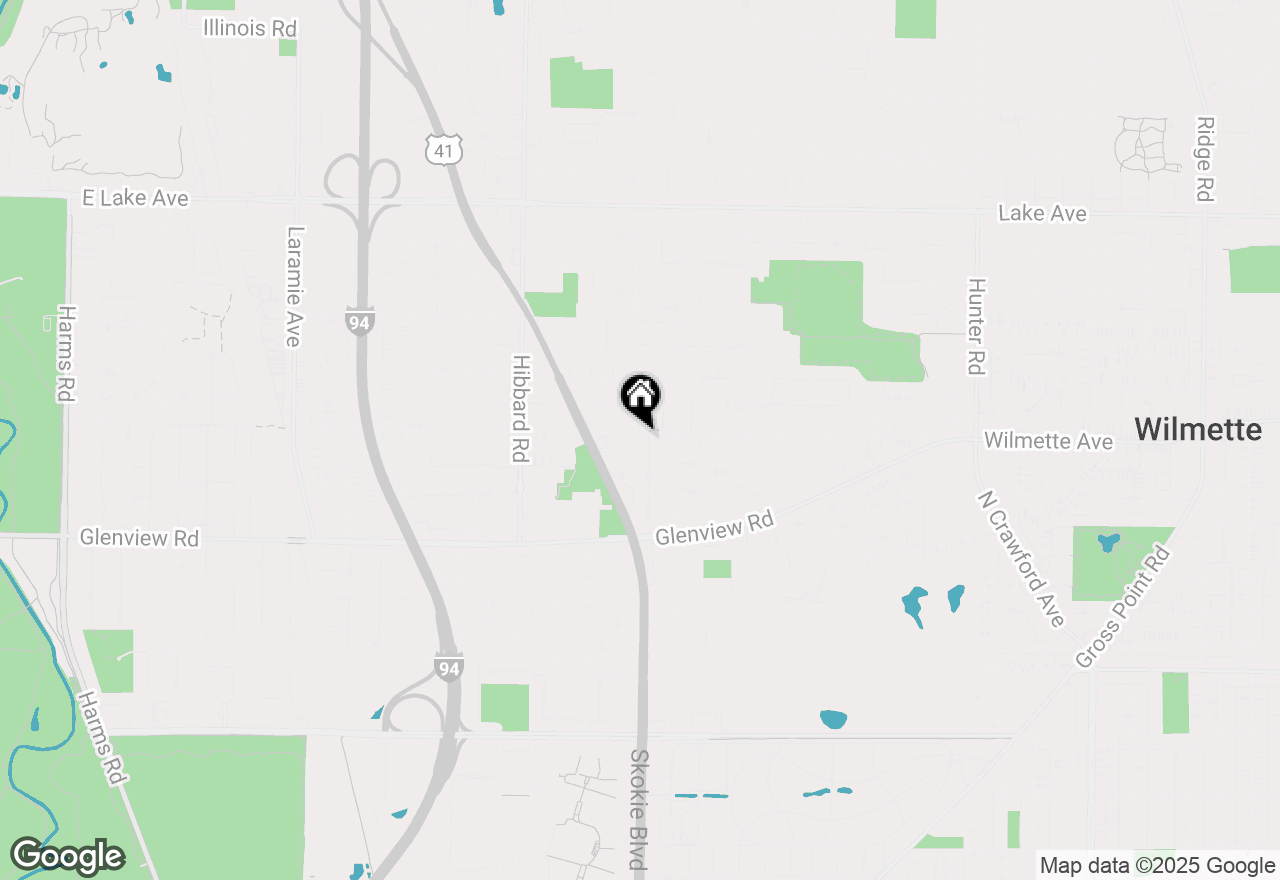 Map of 449 Romona Road, Wilmette, IL 60091