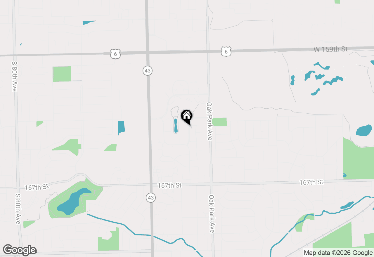 Map of 16324 Brementowne Drive, Tinley Park, IL 60477