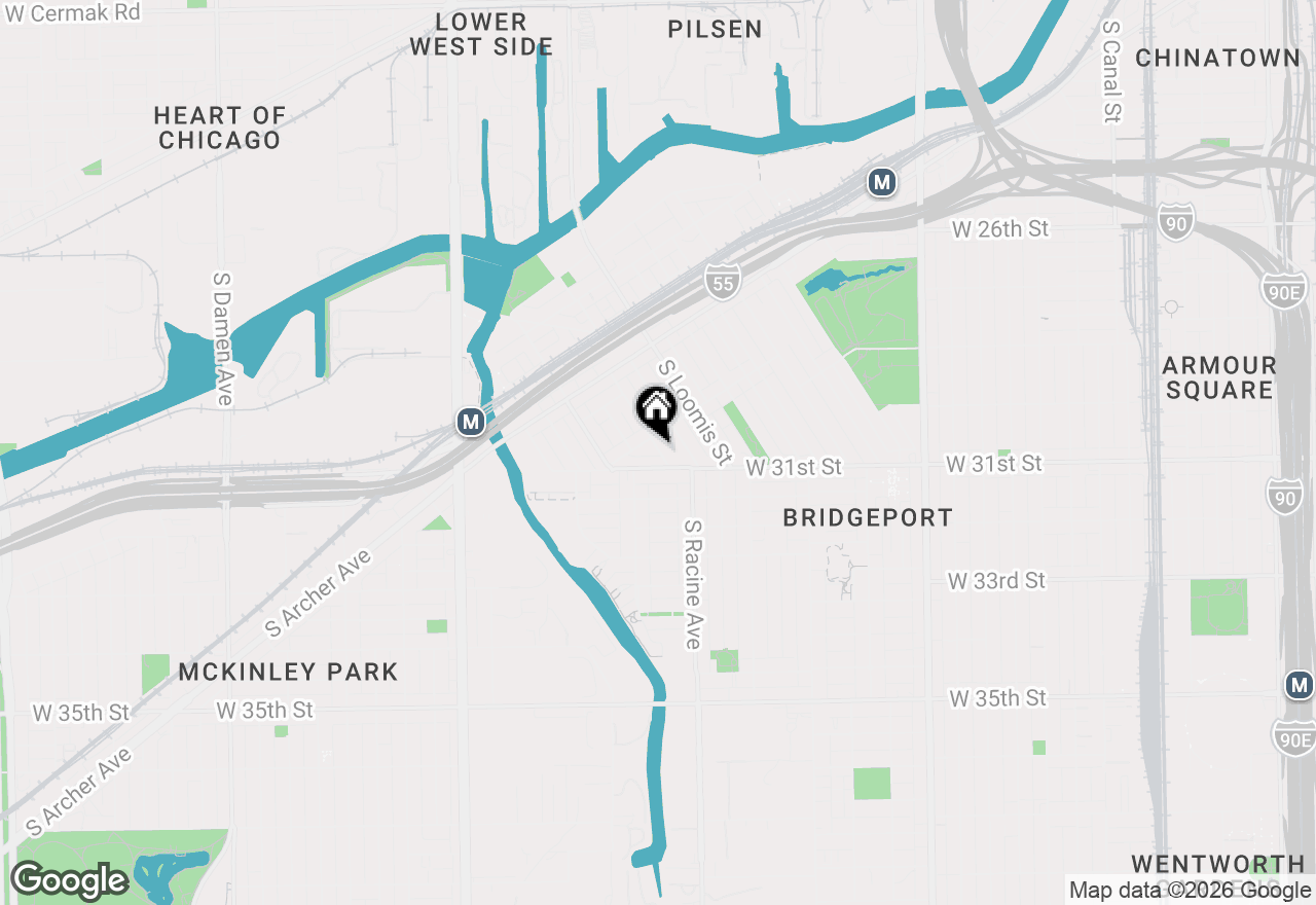 Map of 3051 S Lyman Street #C, Chicago, IL 60608