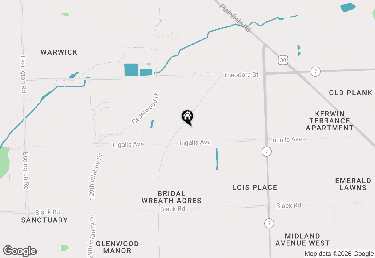 Map of (Address confidential), Joliet, Illinois 60435