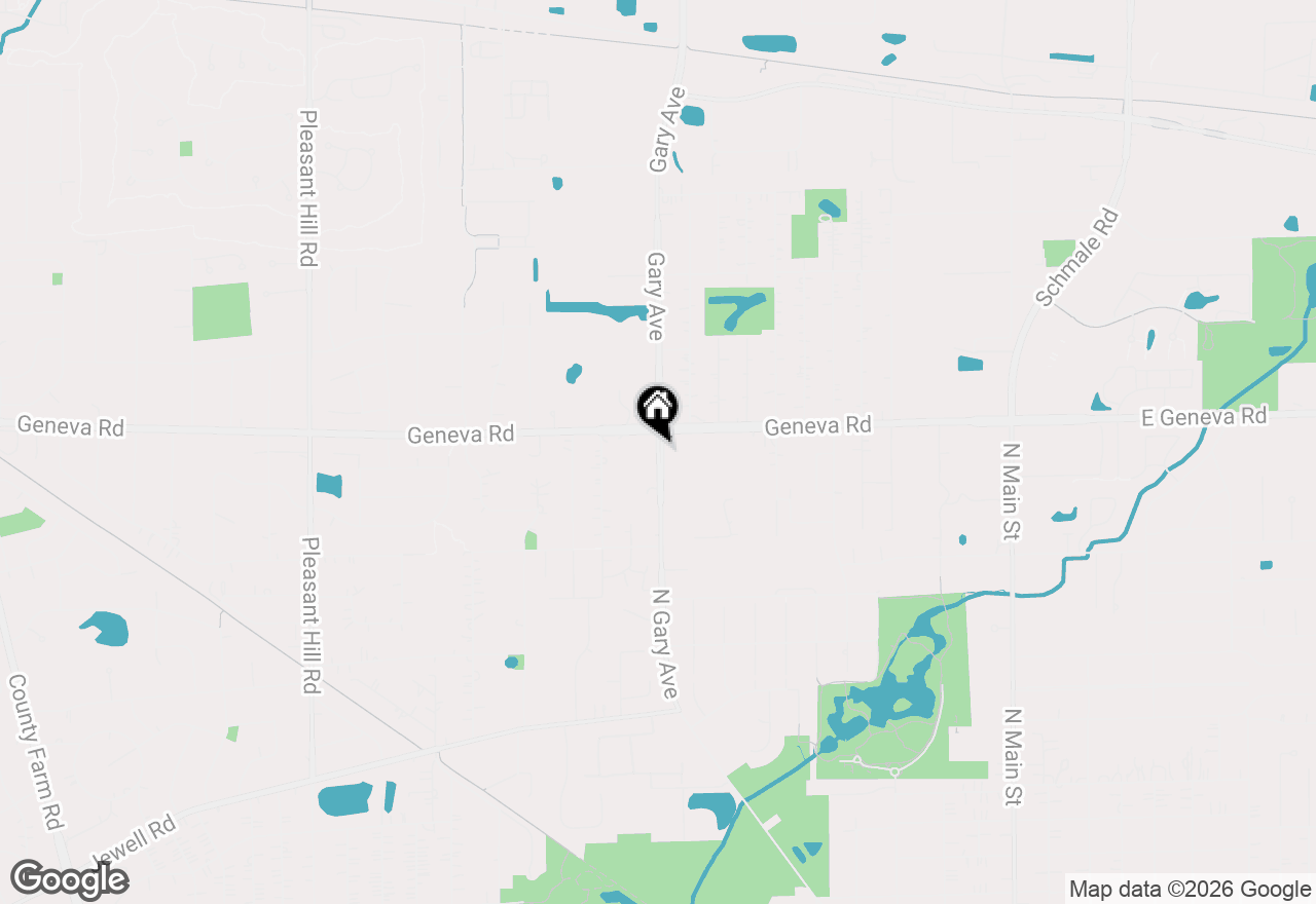 Map of 0N758 Gary Avenue, Wheaton, IL 60187