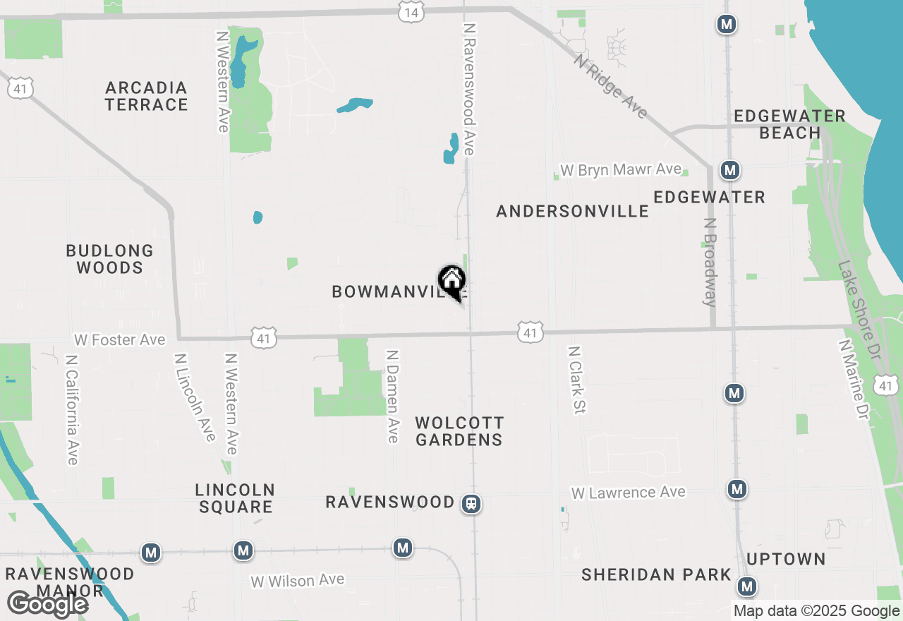 Map of 1824 W Farragut Avenue, Chicago, IL 60640