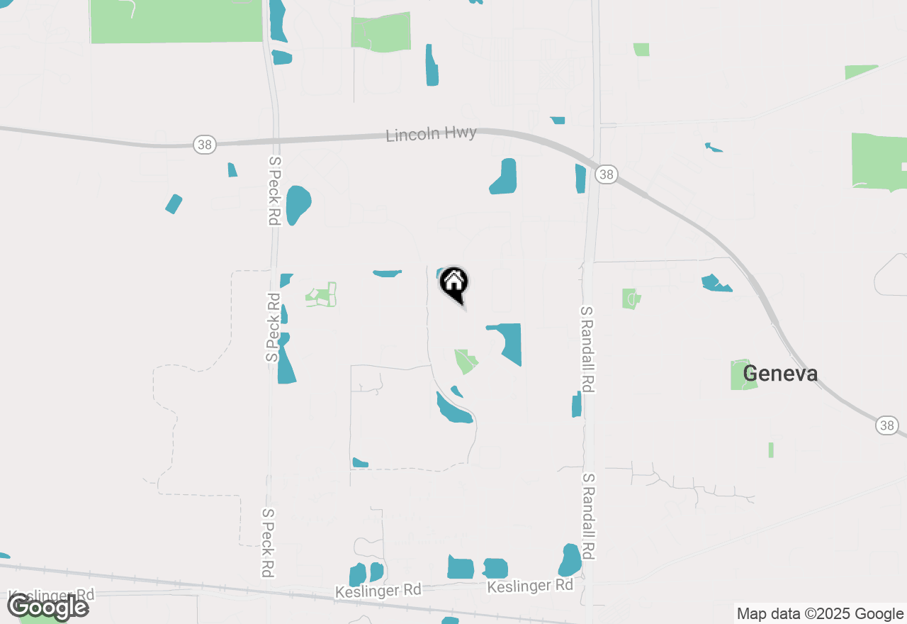 Map of 448 Mayborne Lane, Geneva, IL 60134